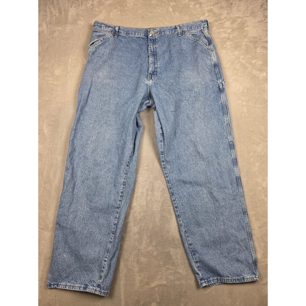 Vintage Wrangler Carpenter Jeans Men 40x32 Blue Denim Workwear Utility Pants Y2K